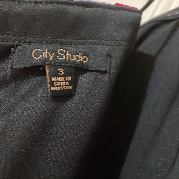 City Studios Strapless Black Floral Formal Dress Size 3 - Picture 7 of 7